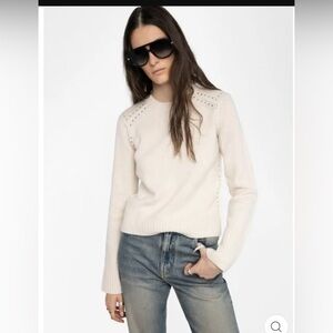Zadig & Voltaire Nalty Studs Sweater Size Small
